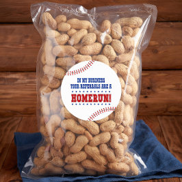 Ihre Referenzen sind ein Homerun Baseball Pop von Runder Aufkleber