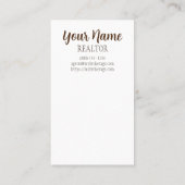 Ihre Referrals sind alles! Pop by Real Anwesen Visitenkarte (Rückseite)