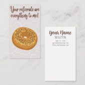 Ihre Referrals sind alles! Pop by Real Anwesen Visitenkarte (Vorne/Hinten)