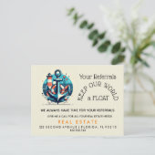 Ihre Referrenzen Behielt unsere Welt-Lob" - Anker Ankündigungspostkarte (Stehend Vorderseite)