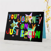 Ihre Reise hat gerade erst begonnen Abschluss Card Karte (Gelbe Blume)