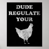 Ihre Rooster-Hühnerweibchen Poster (Vorne)