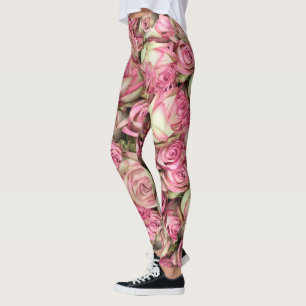 Ihre rosa Rosen Leggings