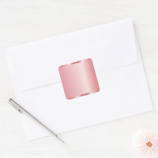 Ihre Rose für den QR-Code Ihres benutzerdefinierte Quadratischer Aufkleber (Umschlag)