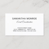 Ihre Rote und Weiße Tafel mit Ihrem Logo Visitenkarte (Rückseite)