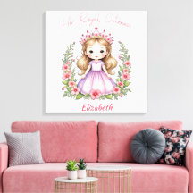 Ihre Royal Cuteness Pink Princess Canvas Print