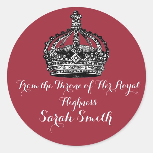 Ihre Royal Highness Sticker (Vorderseite)