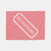 "Ihre Ruhe" Fleece Blankets (Vorderseite (Horizontal))