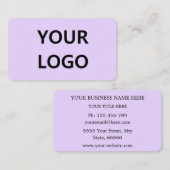 Ihre Schriftart- und Farblogos oder Foto-Visitenka Visitenkarte (Vorne/Hinten)