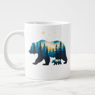 Ihre Schritte in meinem Bärendesign - Familiengesc Jumbo-Tasse