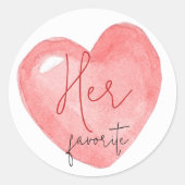 Ihre, seine, unsere Lieblings-Brautparty-Gastgesch Runder Aufkleber (Vorderseite)