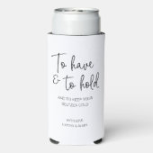 Ihre Seltzer-kalte Hochzeit Behalten und zu halten Selters Dosenkühler (Seltzer Rückseite)