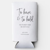 Ihre Seltzer-kalte Hochzeit Behalten und zu halten Selters Dosenkühler (Vorderseite)