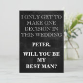 Ihre Serviceanforderung als Trauzeuge Einladung (Stehend Vorderseite)