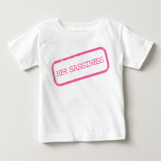 "IHRE SICHERHEIT" BABY T-SHIRT (Vorderseite)