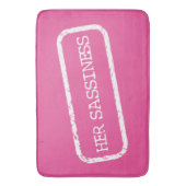 "IHRE SICHERHEIT" BADEMATTE (Vorderseite Vertikal)