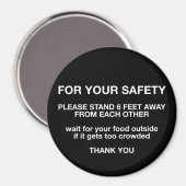 Ihre Sicherheit Magnet (Vorderseite/Rückseite)