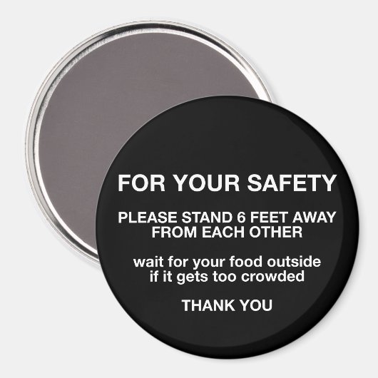 Ihre Sicherheit Magnet (Vorderseite/Rückseite)