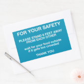 Ihre Sicherheit Rechteckiger Aufkleber (Umschlag)