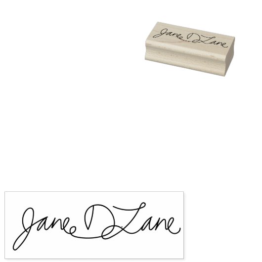 Ihre Signatur-Kautschuk-Briefmarke Gummistempel (Stempel)