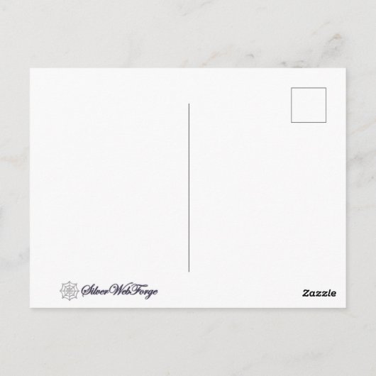 Ihre Silberne Mantkarte Postkarte (Rückseite)