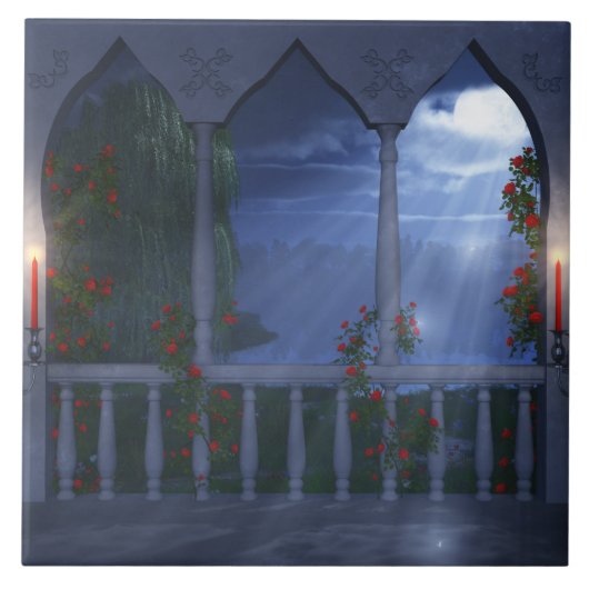 Ihre silberne Mantle-Dekorationsohle Fliese (Vorderseite)