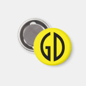 Ihre Simply Monogram Ideen 1 Magnet (Vorderseite/Rückseite)