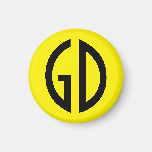 Ihre Simply Monogram Ideen 1 Magnet (Vorne)