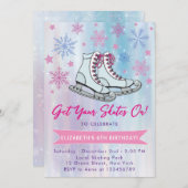 Ihre Skate auf Eis-Skaten-Party Einladung (Vorne/Hinten)