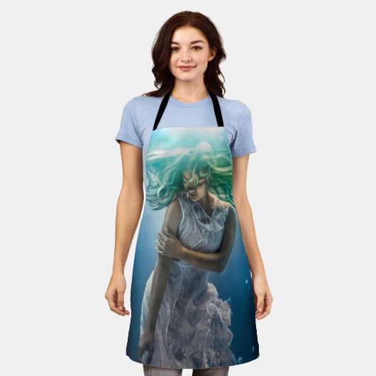 Ihre Smaragdkröten - Meerjungfrau-Hovering unter W Schürze (Getragen)