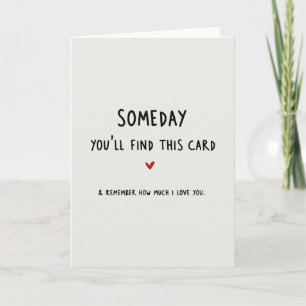 Ihre Someday-Liebeserinnerungskarte Karte