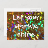 Ihre Sparkle-Shine-Postkarte gelassen Postkarte (Vorne/Hinten)