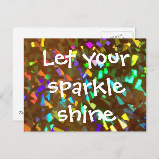 Ihre Sparkle-Shine-Postkarte gelassen Postkarte (Vorne/Hinten)