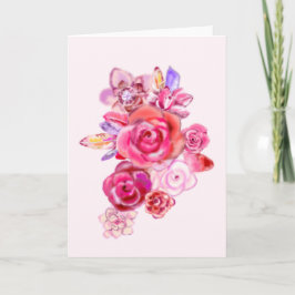 Ihre spezielle Text-Message-Card-Bouquet-Rose Karte