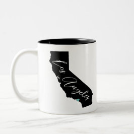 Ihre Stadt in Kalifornien Name und Herz Los Angele Zweifarbige Tasse
