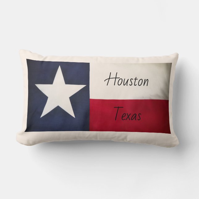 Ihre Stadt, Texas Outdoor Pillow Lendenkissen (Vorderseite)