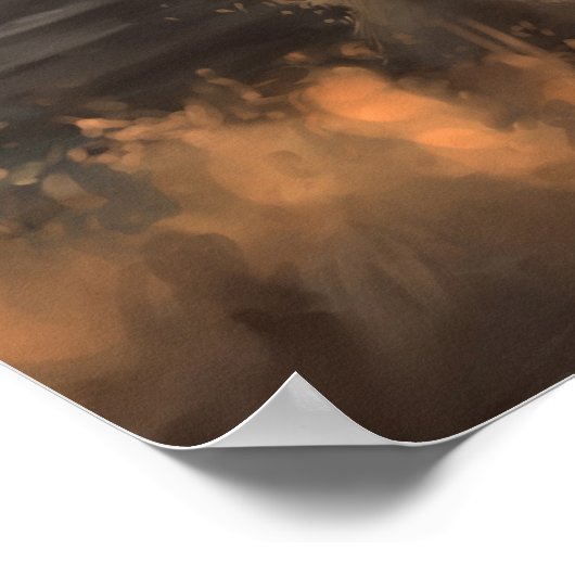 Ihre stille Silhouette Poster (Ecke)