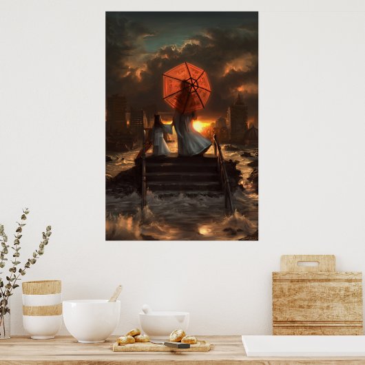 Ihre stille Silhouette Poster (Küche)