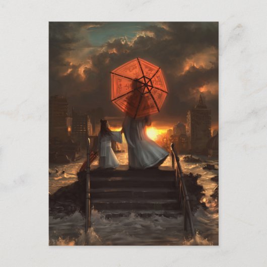 Ihre stille Silhouette Postkarte (Vorderseite)