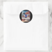 Ihre Stimme1 Runder Aufkleber (Tasche)