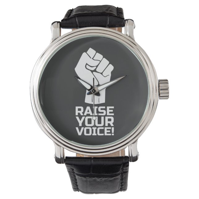 Ihre Stimme erheben 1 w Armbanduhr (Vorderseite)