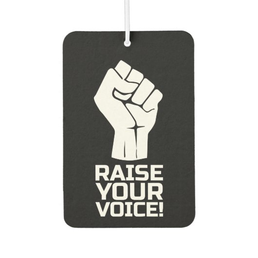 Ihre Stimme erheben 1 w Autolufterfrischer (Vorderseite)