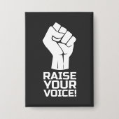 Ihre Stimme erheben 1 w Button (Vorderseite)