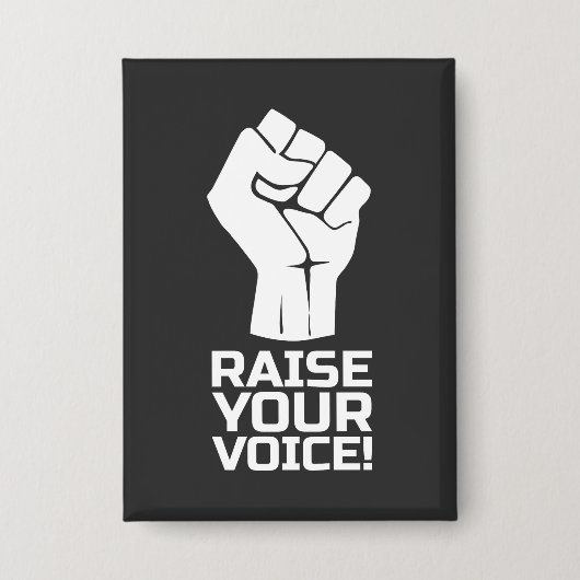 Ihre Stimme erheben 1 w Button (Vorderseite)