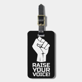 Ihre Stimme erheben 1 w Gepäckanhänger