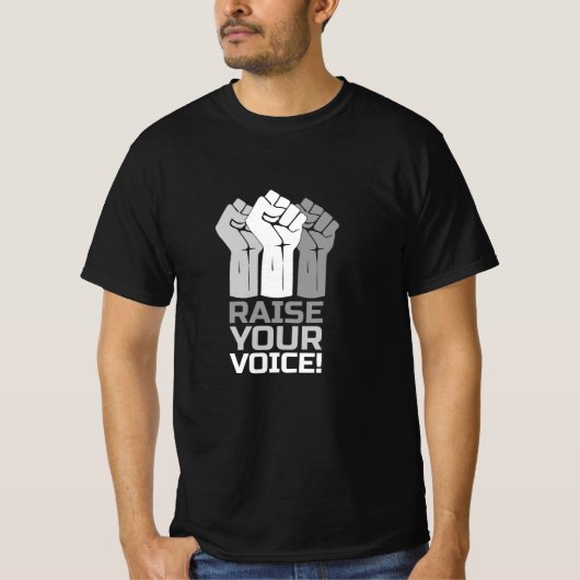 Ihre Stimme erheben 3 T-Shirt (Vorderseite)