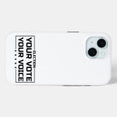 Ihre Stimme Ihr schwarzer Schriftart Case-Mate iPhone Hülle (Rückseite (Horizontal))