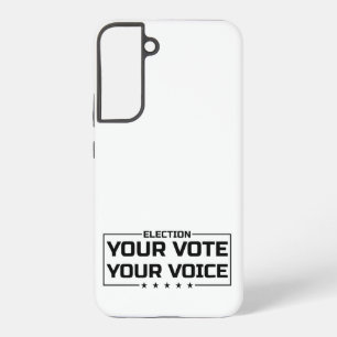 Ihre Stimme Ihr schwarzer Schriftart Samsung Galaxy Hülle