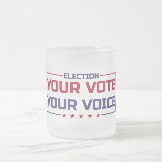 Ihre Stimme Ihr stimmfarbener Schriftart Mattglastasse (Mittel)