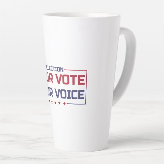 Ihre Stimme Ihr stimmfarbener Schriftart Milchtasse (Rechte Ecke)